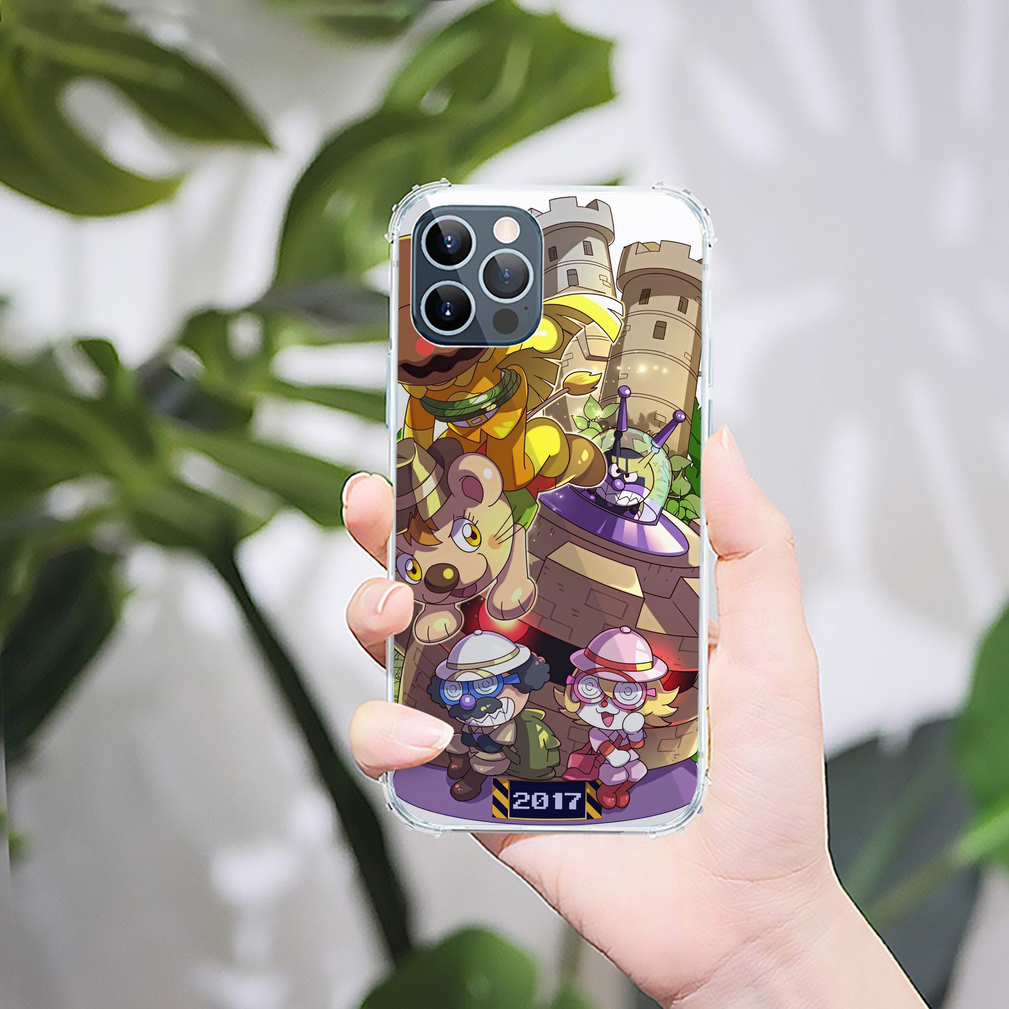 （画像用） アンパンマン Anpanman 【iPhone 12シリーズ対応】透明スマホケース（クリアソフトケース）